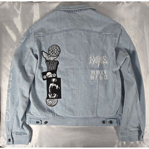 Darc Sport Enter Valhalla American Denim Vintage Distressed Jean Jacket